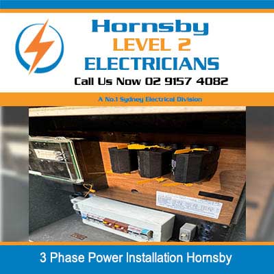 3 phase power installation switchboard in Hornsby