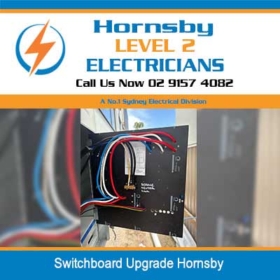 New electrical switchboard with modern wiring in Hornsby
